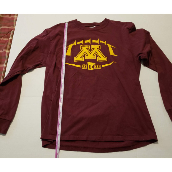 Minnesota Golden Gophers Maroon & Gold Large Long Sleeve Football T-Shirt - Picture 6 of 8